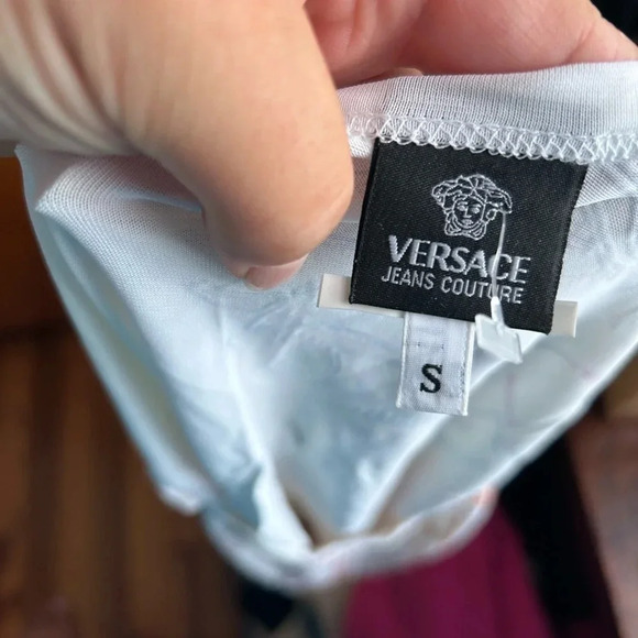 VERSACE JEANS COUTURE VINTAGE 90s WOMENS CASINO TEE - Picture 5 of 5